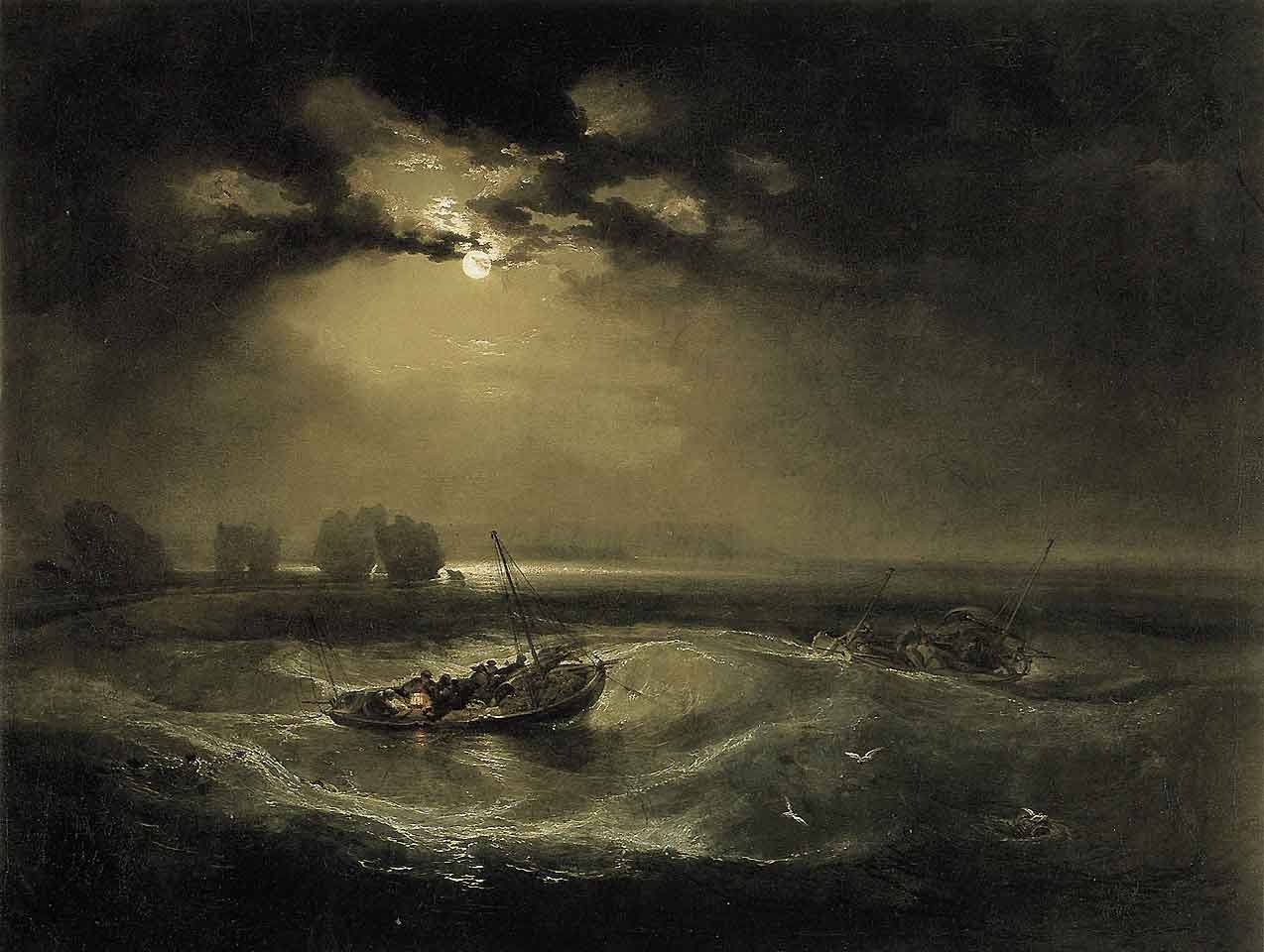 william turner - fishermen at sea