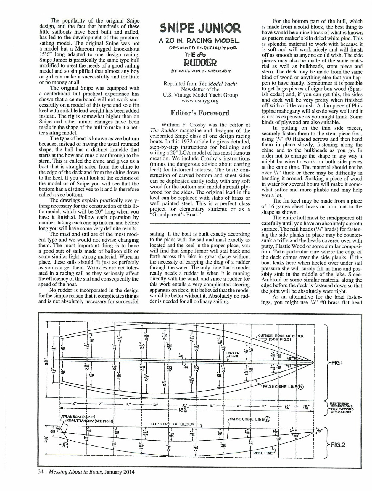 Snipe Junior – a 20 in. Racing Model Image