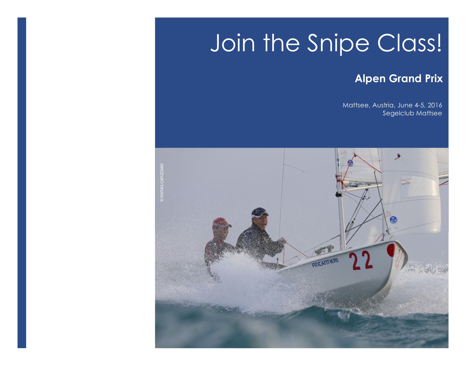 Join the Snipe Class! – Brochure for the Alpen Grand Prix Image