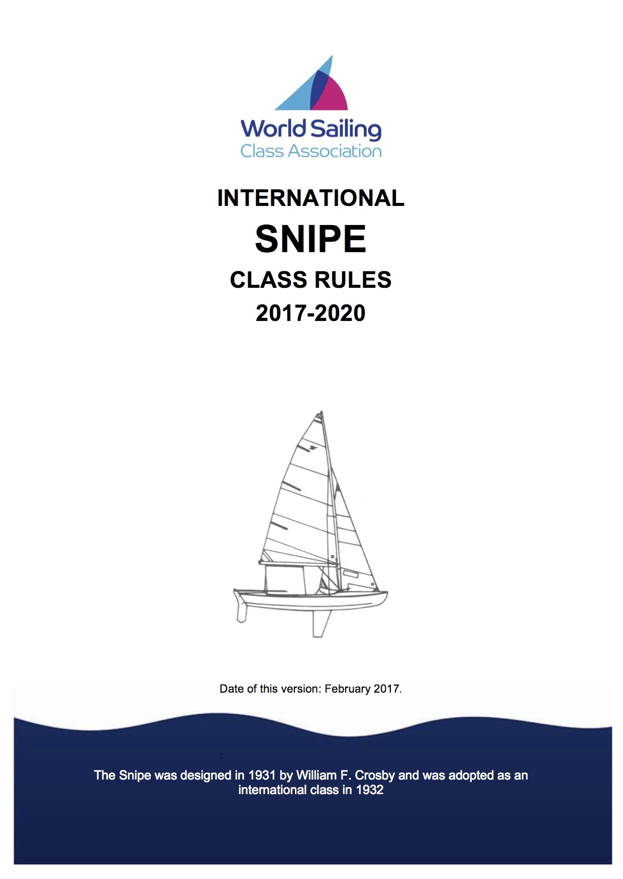 New Snipe Class Rules – Draft Image