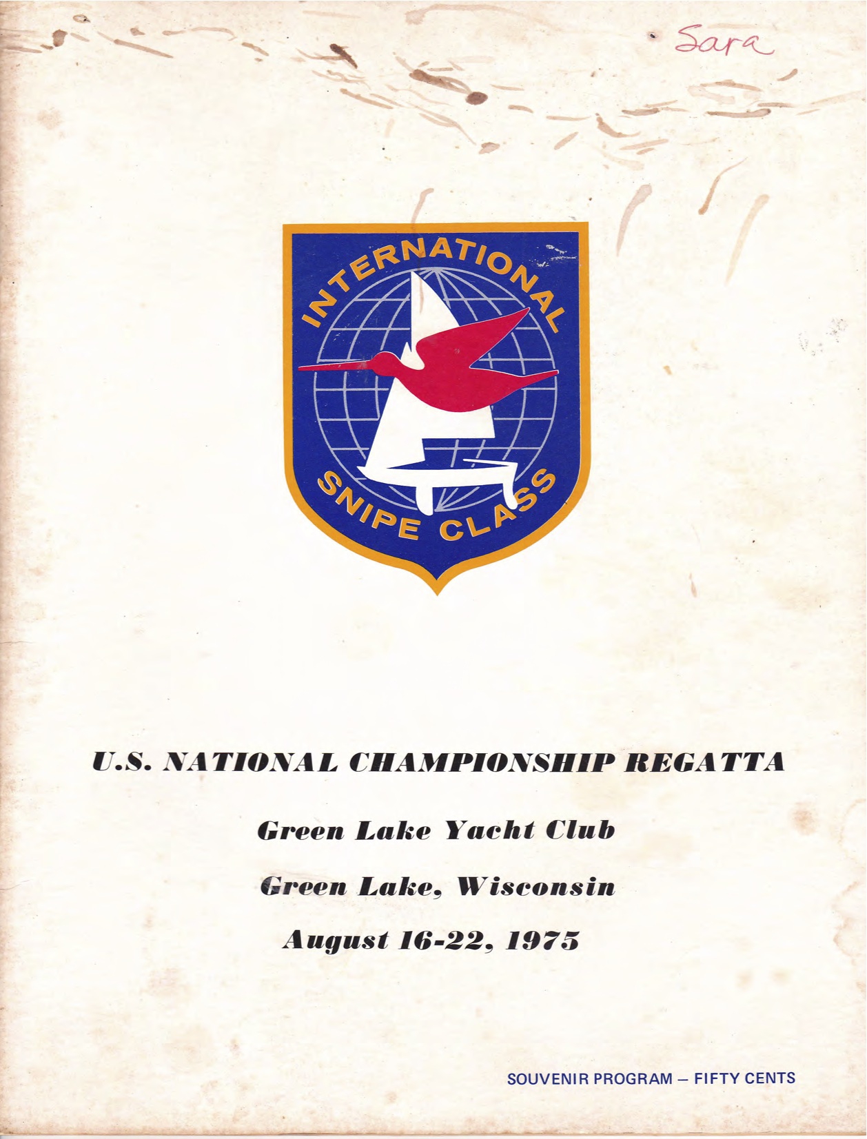 1975 US Nationals Program – Green Lake Image