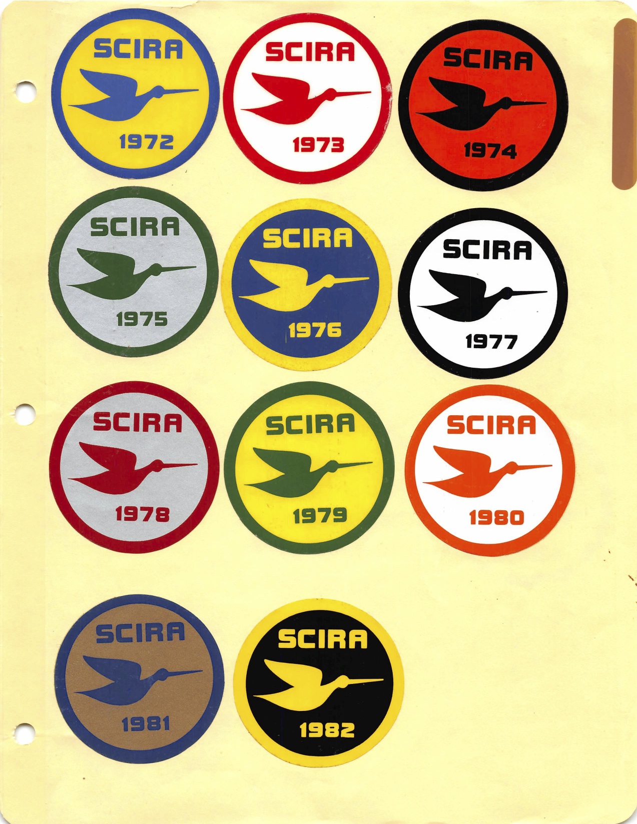 SCIRA Decals from 1972 to Today Image