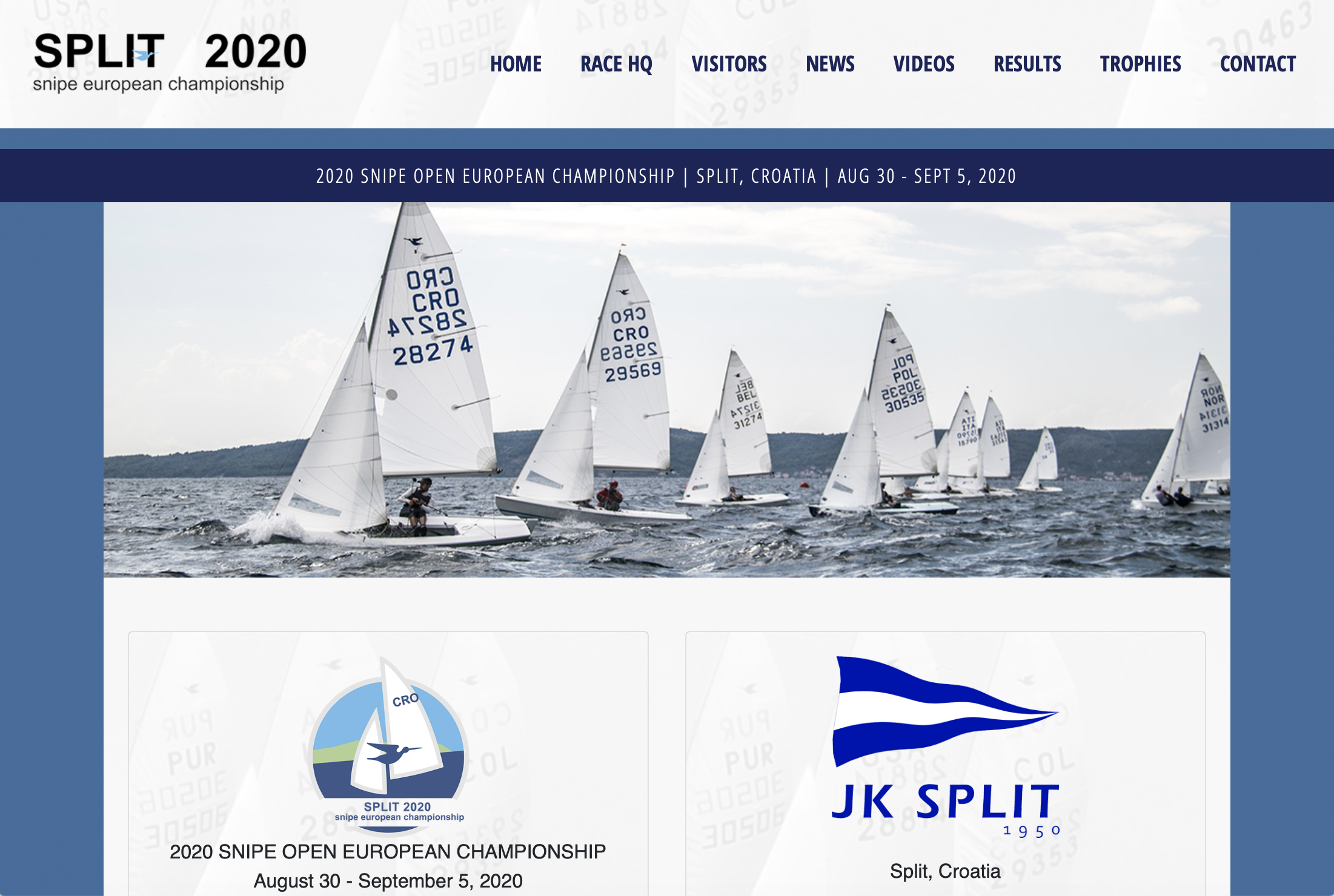 2020 Snipe Open Europeans Website Image