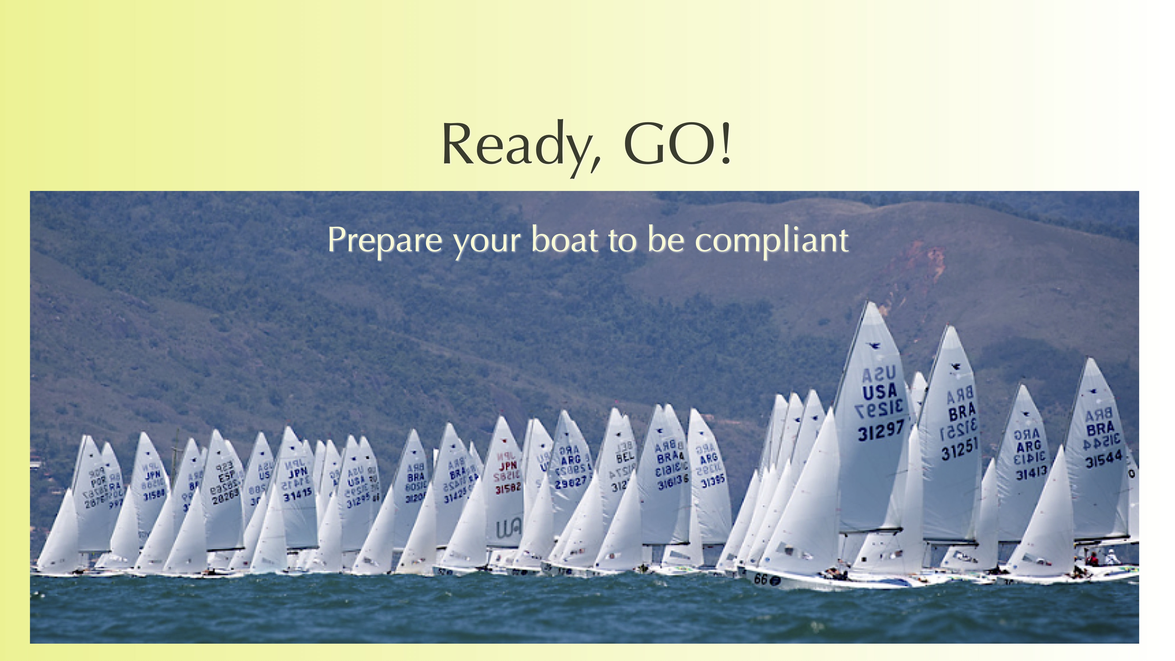 Ready, GO! Prepare your boat to be compliant Image