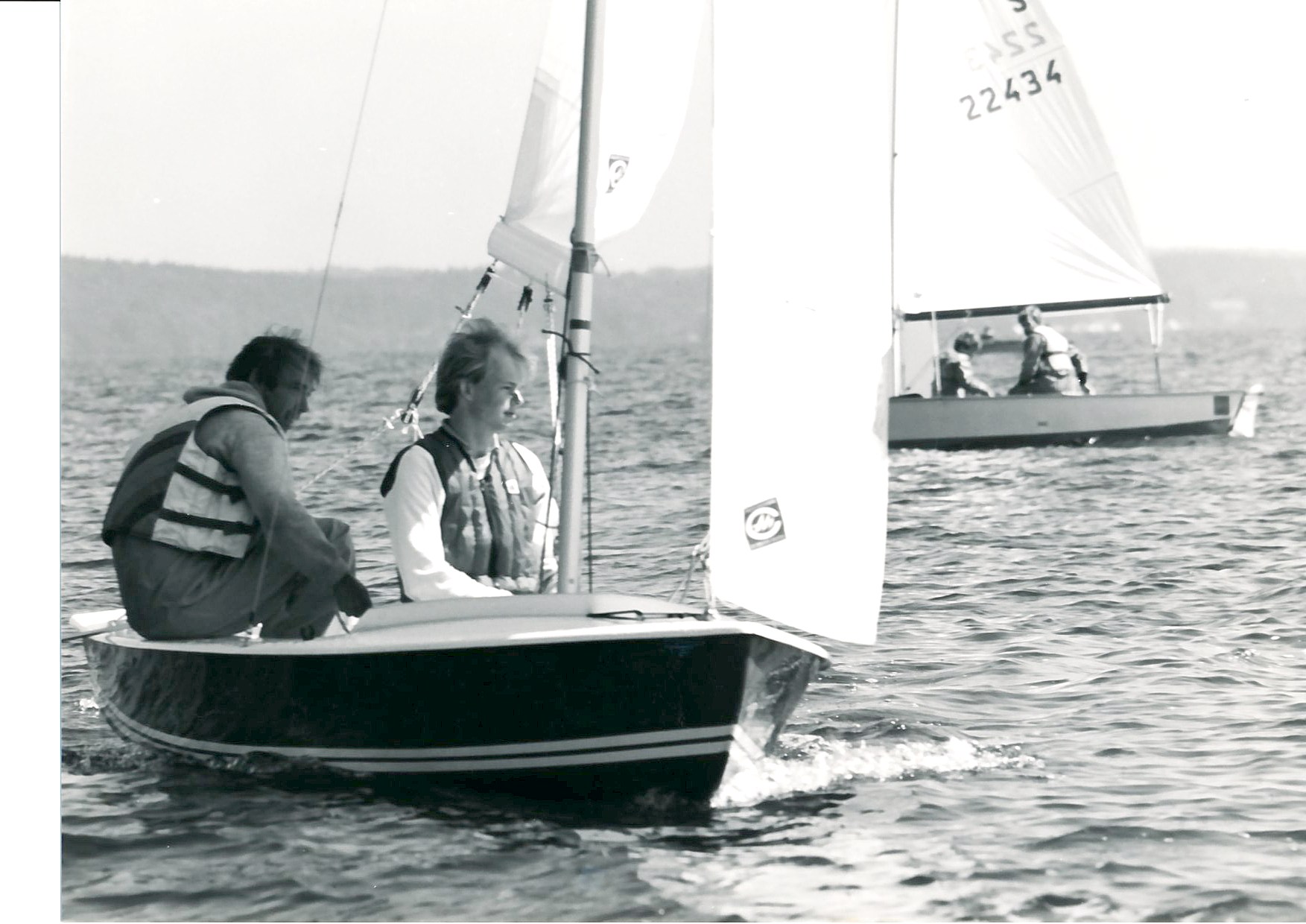 Original Vintage Spanish Water Sport Poster Snipe Sailing Regatta