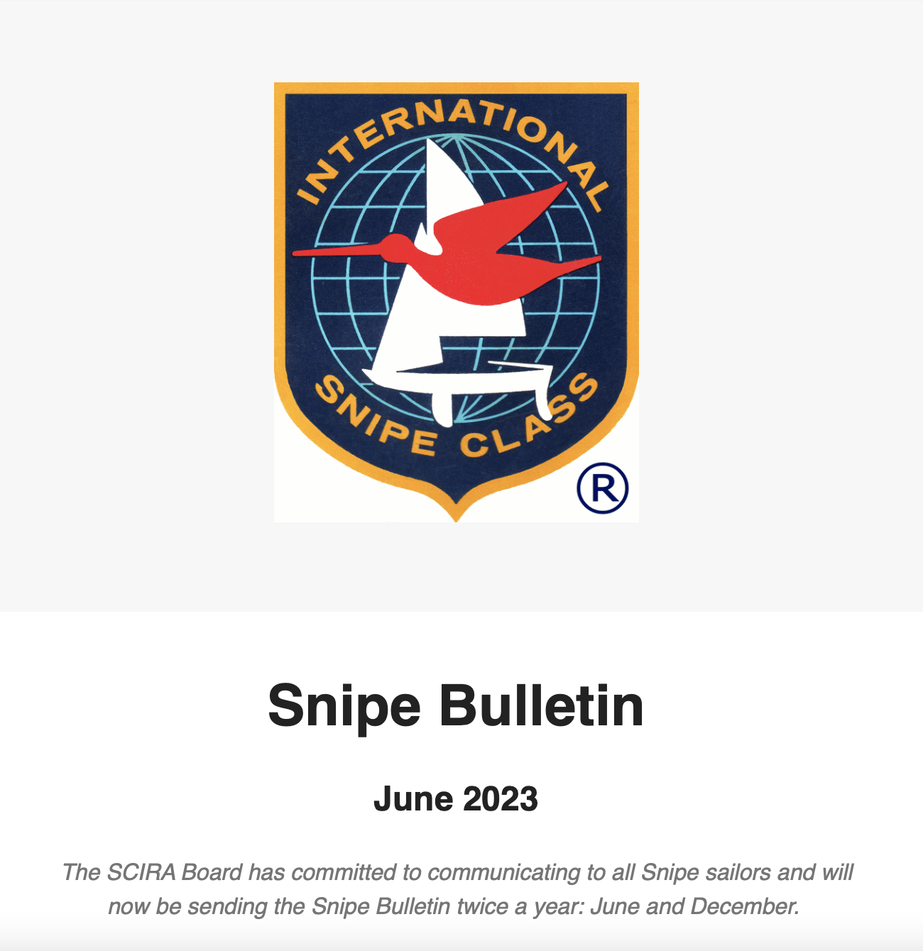 Snipe Bulletin – Spring 2023 Image