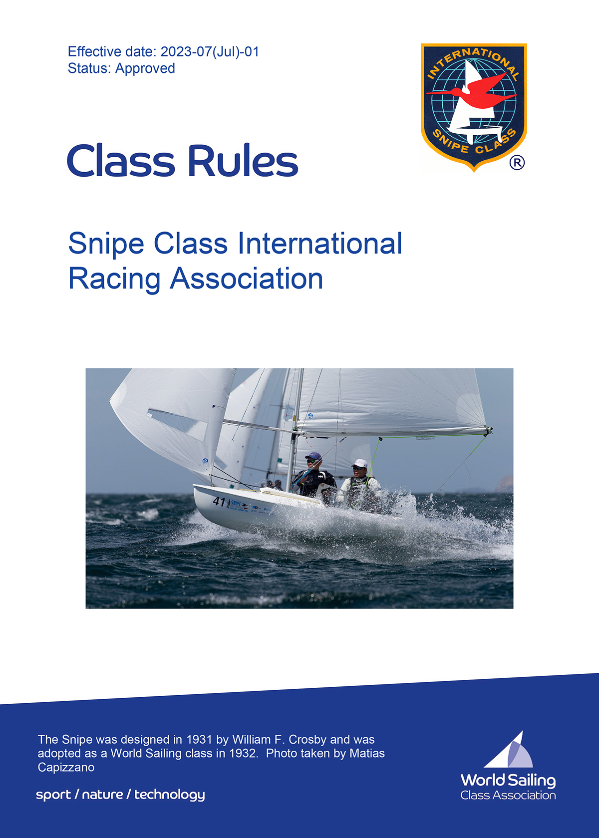 Updated Class Rules 2023 – July 1, 2023 Image