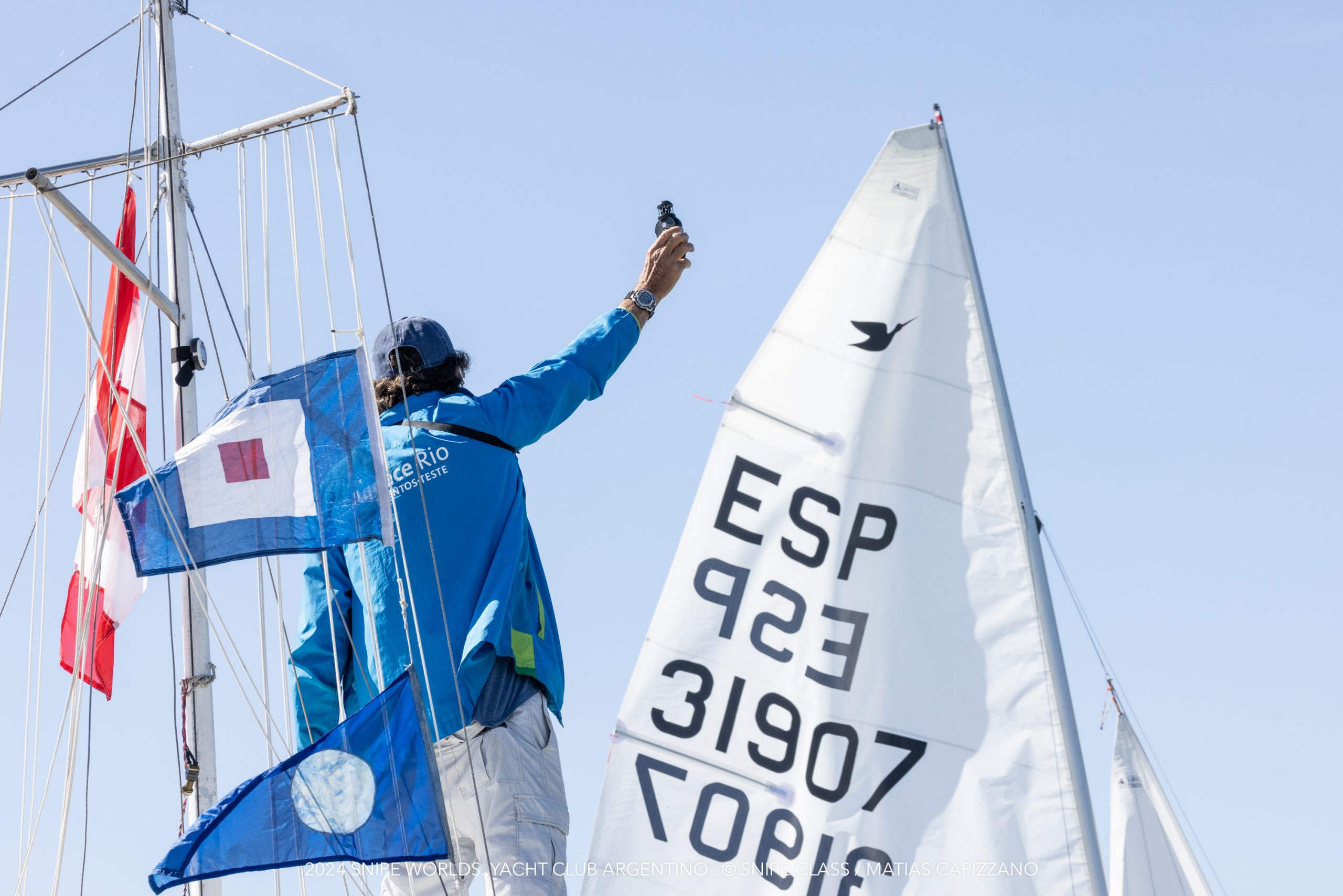 No Wind for First day of 2024 Snipe World Championship Image