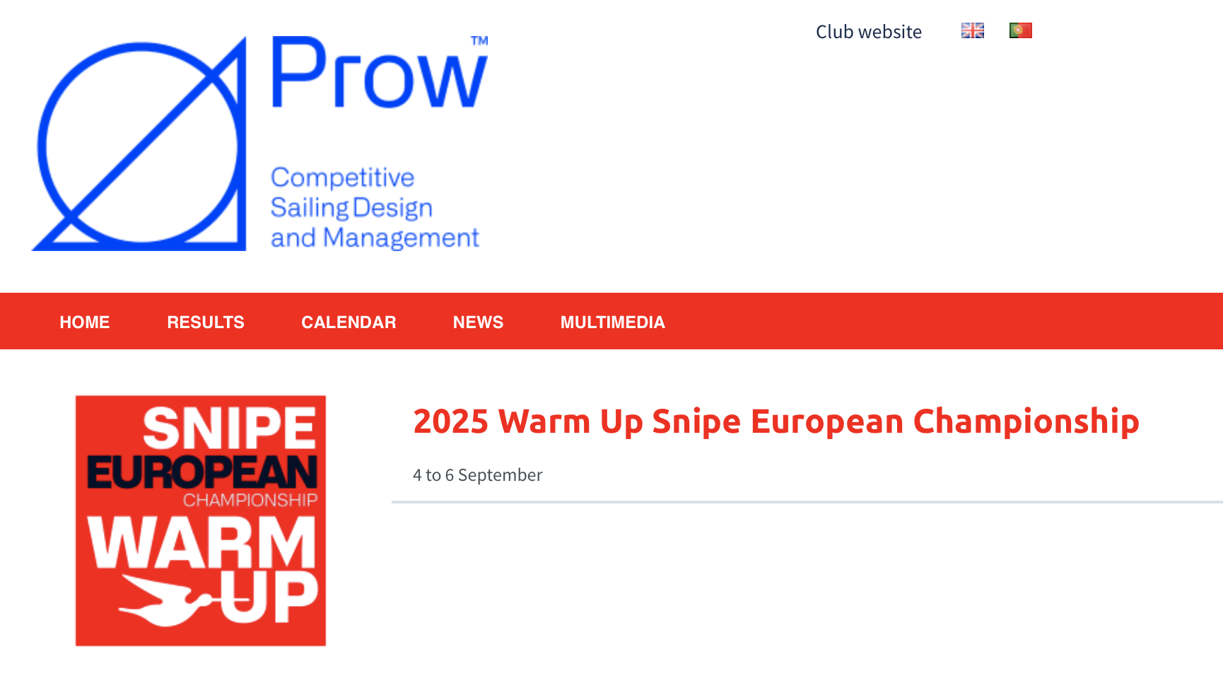 Warm Up Snipe European Championship Image